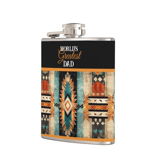 's Werelds grootste vader Native American Aztec De Heupfles (Links)