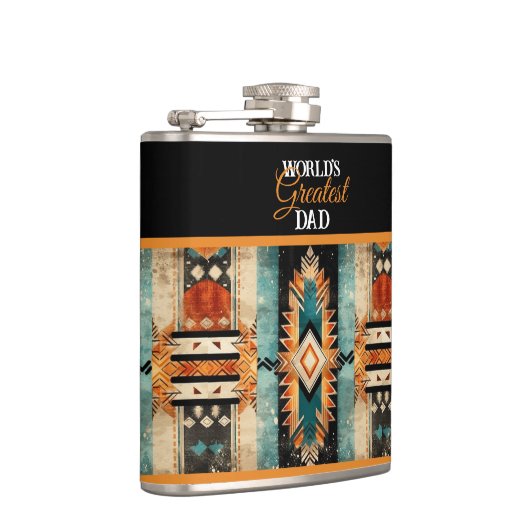 's Werelds grootste vader Native American Aztec De Heupfles (Rechts)