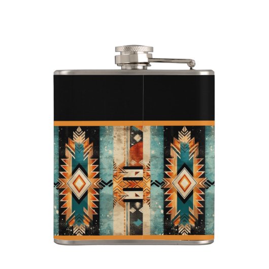 's Werelds grootste vader Native American Aztec De Heupfles (Achterkant)