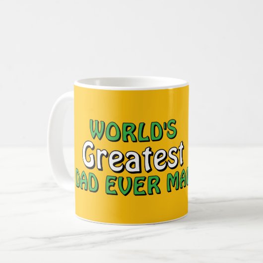 'S Werelds Grootste Vader Ooit Koffie mok Gemaakt (Voorkant links)