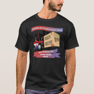 's Werelds grootste vader op maat gepersonaliseerd T-shirt