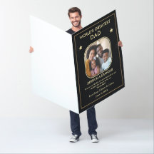 's Werelds grootste vader vader foto groot 36 x 48