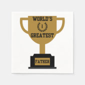 's Werelds grootste Vaderdag 3-pels servetten (Voorkant)
