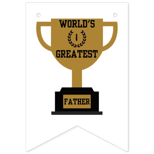 's Werelds Grootste Vaderdag Bunting Banner (Tweede vlag)