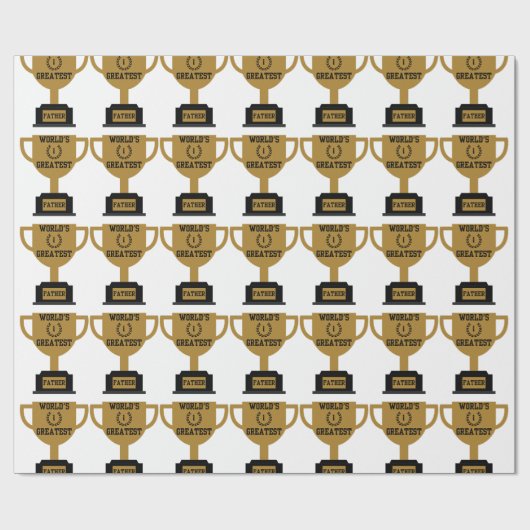 's Werelds grootste Vaderdag inpakpapier (Vlak)