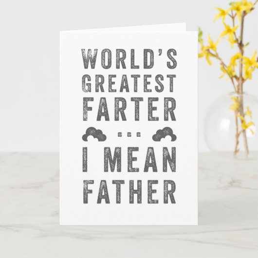 's Werelds grootste Vaderdag Kaart van boeren (Gele Bloem)