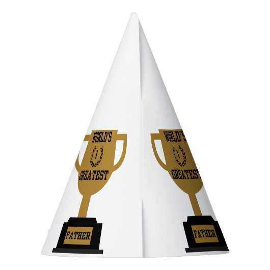 's Werelds Grootste Vaderdag Party Pet Feesthoedjes (Achterkant)