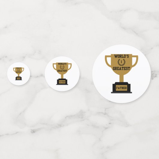 's Werelds Grootste Vaderdag Table Confetti (Achterkanten)