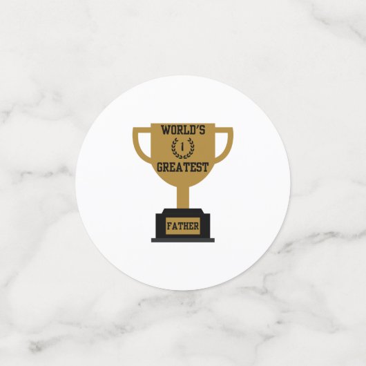 's Werelds Grootste Vaderdag Table Confetti (Kleine voorkant)