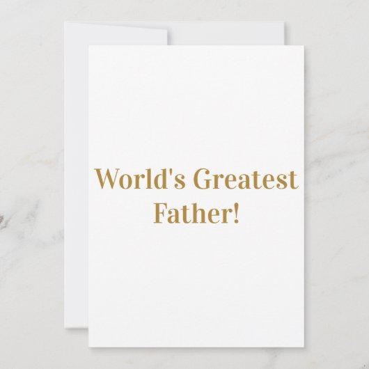 's Werelds grootste Vaderdag uitnodiging (Achterkant)