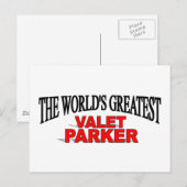 's Werelds grootste valet parker Briefkaart (Voorkant / Achterkant)