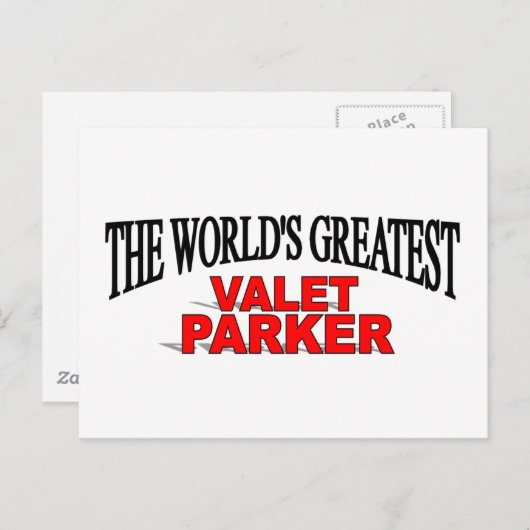 's Werelds grootste valet parker Briefkaart (Voorkant / Achterkant)