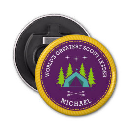 's Werelds grootste verkenner Button Flesopener