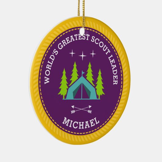 's Werelds grootste verkenner Keramisch Ornament (Rechts)