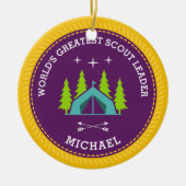 's Werelds grootste verkenner Keramisch Ornament (Voorkant)