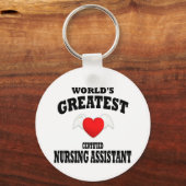 's Werelds grootste verpleegkundige assistent Sleutelhanger (Voorkant)
