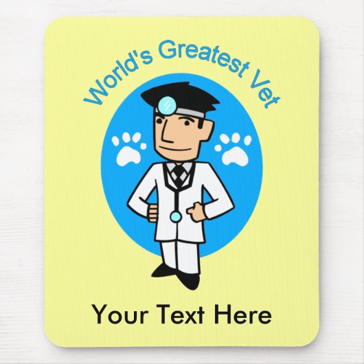 's Werelds grootste  Vet Mousepad Muismat (Voorkant)