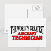 's Werelds grootste Vliegtuig technicus Briefkaart (Voorkant / Achterkant)