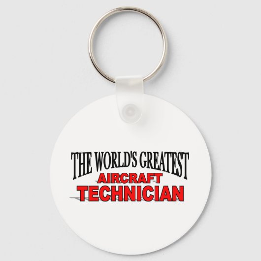 's Werelds grootste Vliegtuig technicus Sleutelhanger (Voorkant)