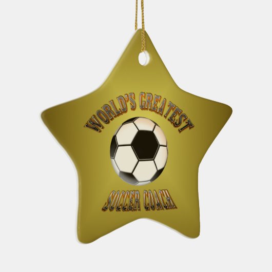 's Werelds grootste Voetbal coach Keramisch Ornament (Rechts)