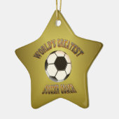 's Werelds grootste Voetbal coach Keramisch Ornament (Links)