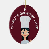 's Werelds grootste Vrouw keramisch sieraad Keramisch Ornament (Rechts)