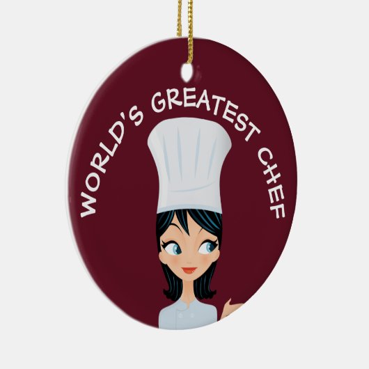 's Werelds grootste Vrouw keramisch sieraad Keramisch Ornament (Rechts)