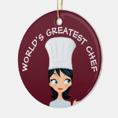 's Werelds grootste Vrouw keramisch sieraad Keramisch Ornament (Links)