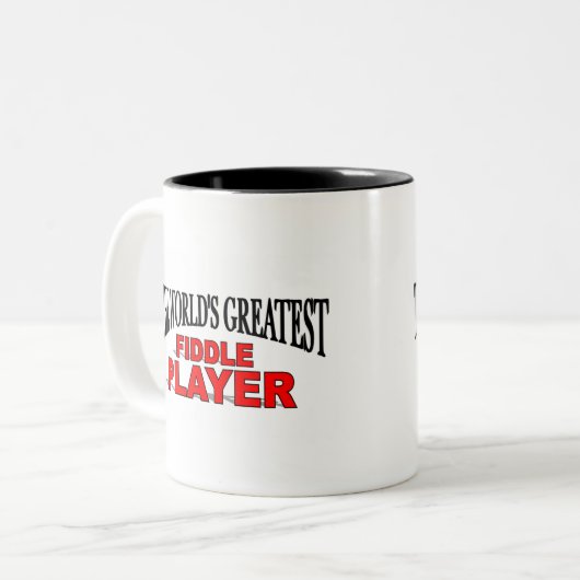 's Werelds grootste vuistbalspeler Tweekleurige Koffiemok (Voorkant links)