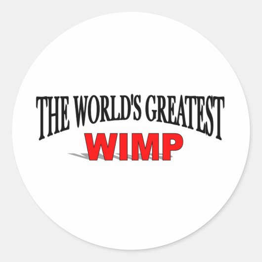 's Werelds grootste watje Ronde Sticker (Voorkant)
