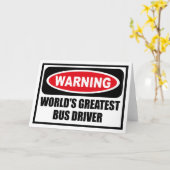 'S WERELDS GROOTSTE Wenskaart VOOR BUSCHAUFFEURS Kaart (Gele Bloem)