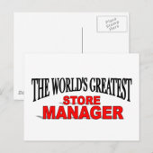 's Werelds grootste winkelmanager Briefkaart (Voorkant / Achterkant)