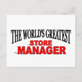 's Werelds grootste winkelmanager Briefkaart (Voorkant)