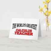 's Werelds grootste wiskundeleraar Kaart (Gele Bloem)