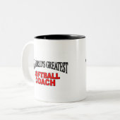 's Werelds grootste zachte lak Tweekleurige Koffiemok (Voorkant links)