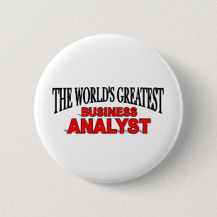 's Werelds grootste zakelijke analist Ronde Button 5,7 Cm