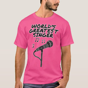 'S Werelds grootste zanger zangleraar muzikant T-shirt