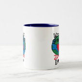 's Werelds grootste Zayde Heart Tweekleurige Koffiemok (Center)