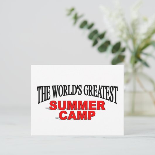 's Werelds grootste zomerkamp Briefkaart (Staand voorkant)