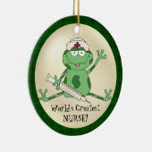 's Werelds grootste zurenkikkikkersierplant Keramisch Ornament (Rechts)