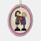 's Werelds grootste zusje-versiering Keramisch Ornament (Rechts)