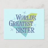 's Werelds grootste zuster Briefkaart (Voorkant)