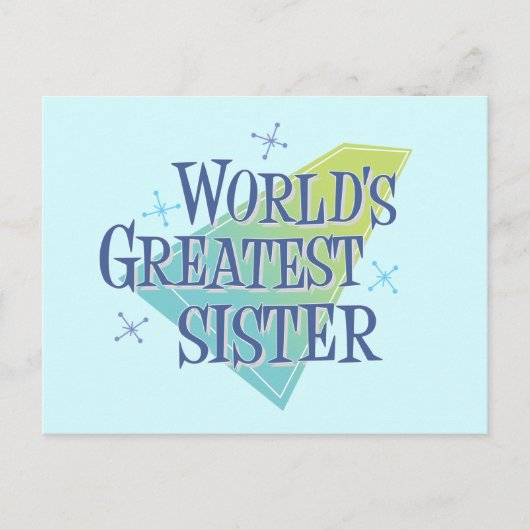's Werelds grootste zuster Briefkaart (Voorkant)