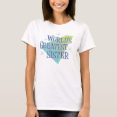 's Werelds grootste zuster T-shirt (Voorkant)