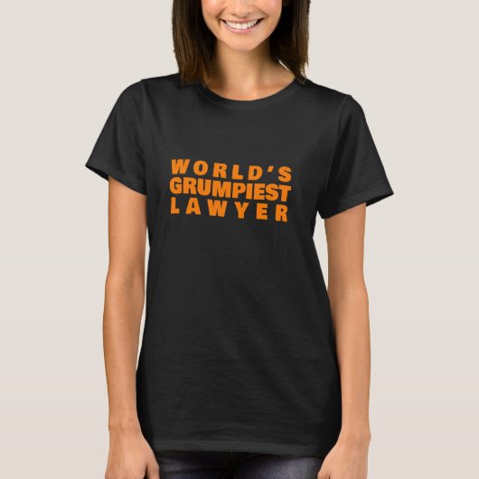 'S Werelds Grumpiest Lawyer Funny Law Firm T-shirt (Voorkant)