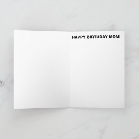 'S Werelds hardst werkende moeder-verjaardagskaart Kaart (Binnen)