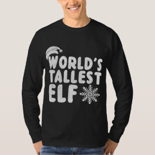 's Werelds Hoogste Elf - Grappige Kerstmis T-shirt
