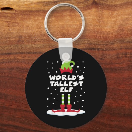 'S Werelds hoogste Elf Matching Group Family Holid Sleutelhanger (Voorkant)