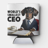 's Werelds kleinste CEO, schattige grappige teckel Blikjeskoeler (Voorkant)