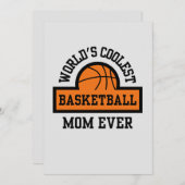 'S WERELDS KOELSTE BASKETBALMOM FEESTDAGENKAART (Voorkant / Achterkant)